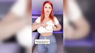 Sexy TikTok Girls: Huge Boobs Red Head #2