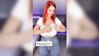 Sexy TikTok Girls: Huge Boobs Red Head #3