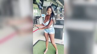 Sexy TikTok Girls: If You Look Closely, She's Golfing #4
