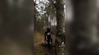 Sexy TikTok Girls: If you saw this in a forest, what would you do? #3