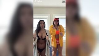 Sexy TikTok Girls: Big tits and a bikini= a good video! #3