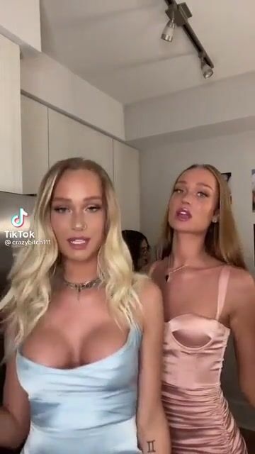 Double nip slip on the blonde