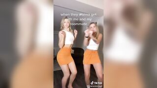 Sexy TikTok Girls: White and orange #4