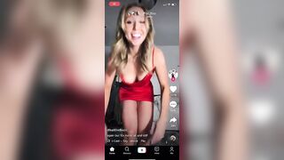 red dress nip slip ????