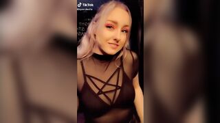 Sexy TikTok Girls: Big fan of the leather skirt #2