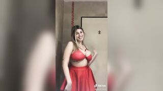 Sexy TikTok Girls: Red Outfit #4