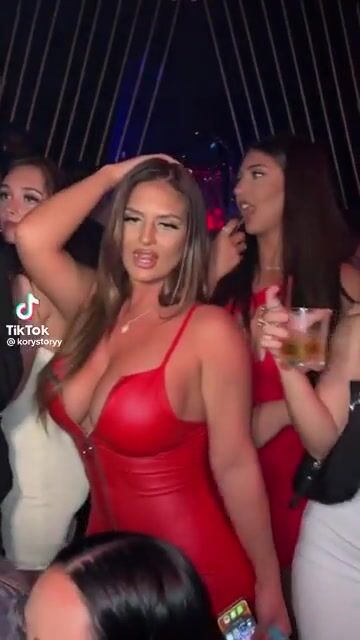 anyone knows the girl in red ??