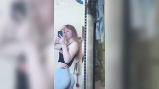 Sexy TikTok Girls: Redhead bank @notlanaaa #4