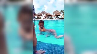 Sexy TikTok Girls: 2 hot Asian BFF in a pool #4