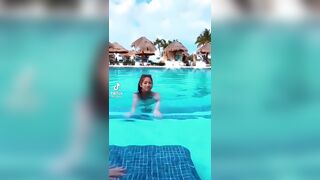 Sexy TikTok Girls: 2 hot Asian BFF in a pool #2